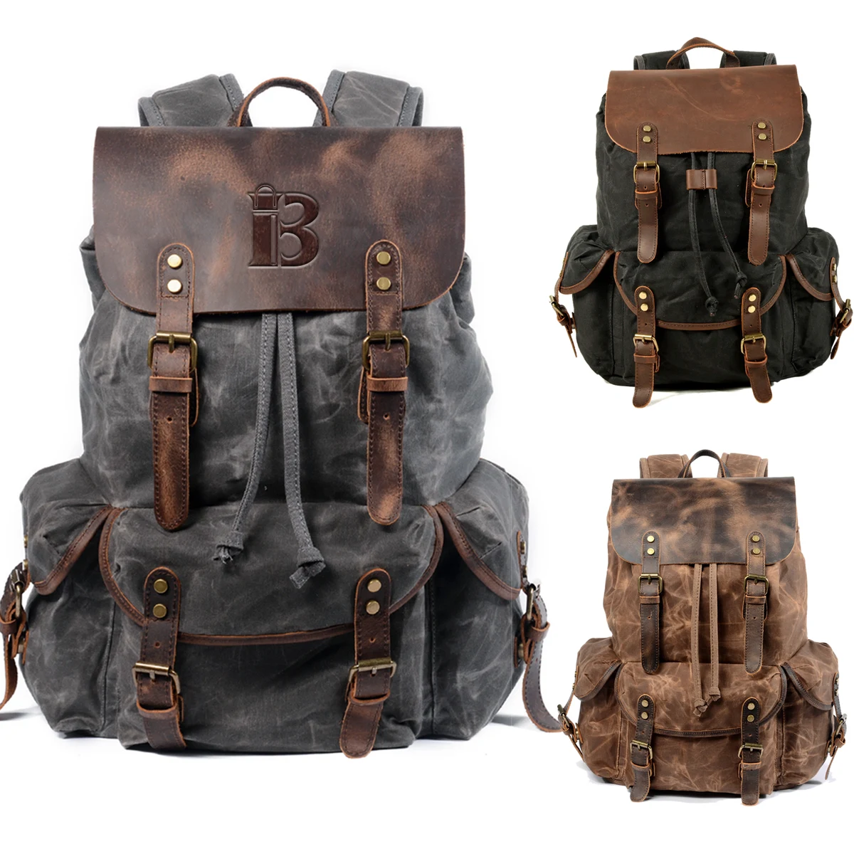 Retro drawstring backpack 1