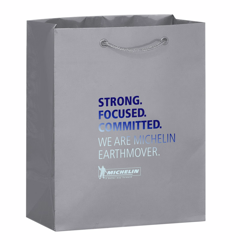 Gloss Laminated Euro Tote Bags - Foil Stamped
