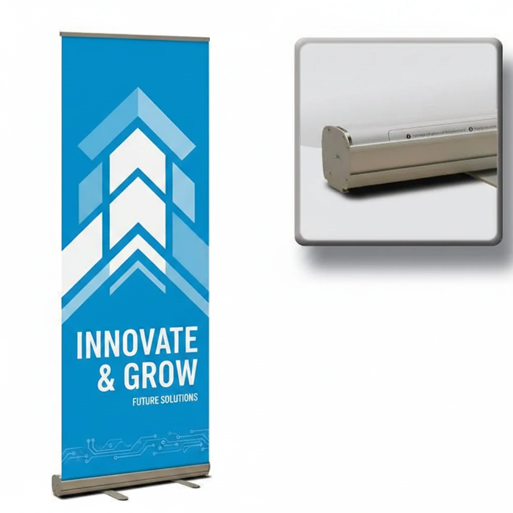 Standard Retractable Kit, Premium Film Retractable Banner Stand, 33" x 80" 1