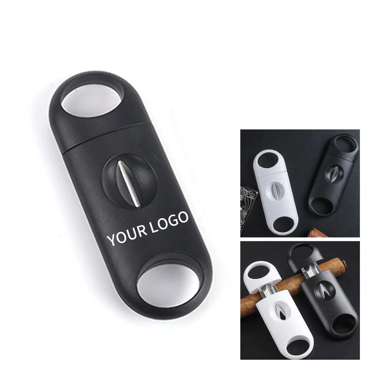 V Cut Cigar Cutter with Stainless Steel Blades 1