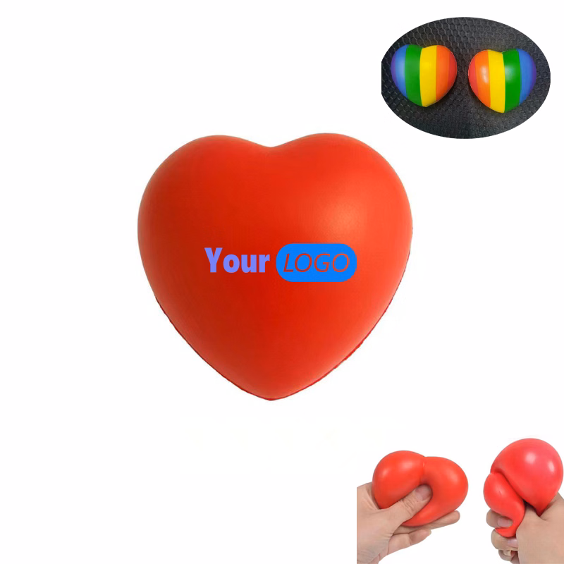 Custom Heart Shaped Stress relieve Ball