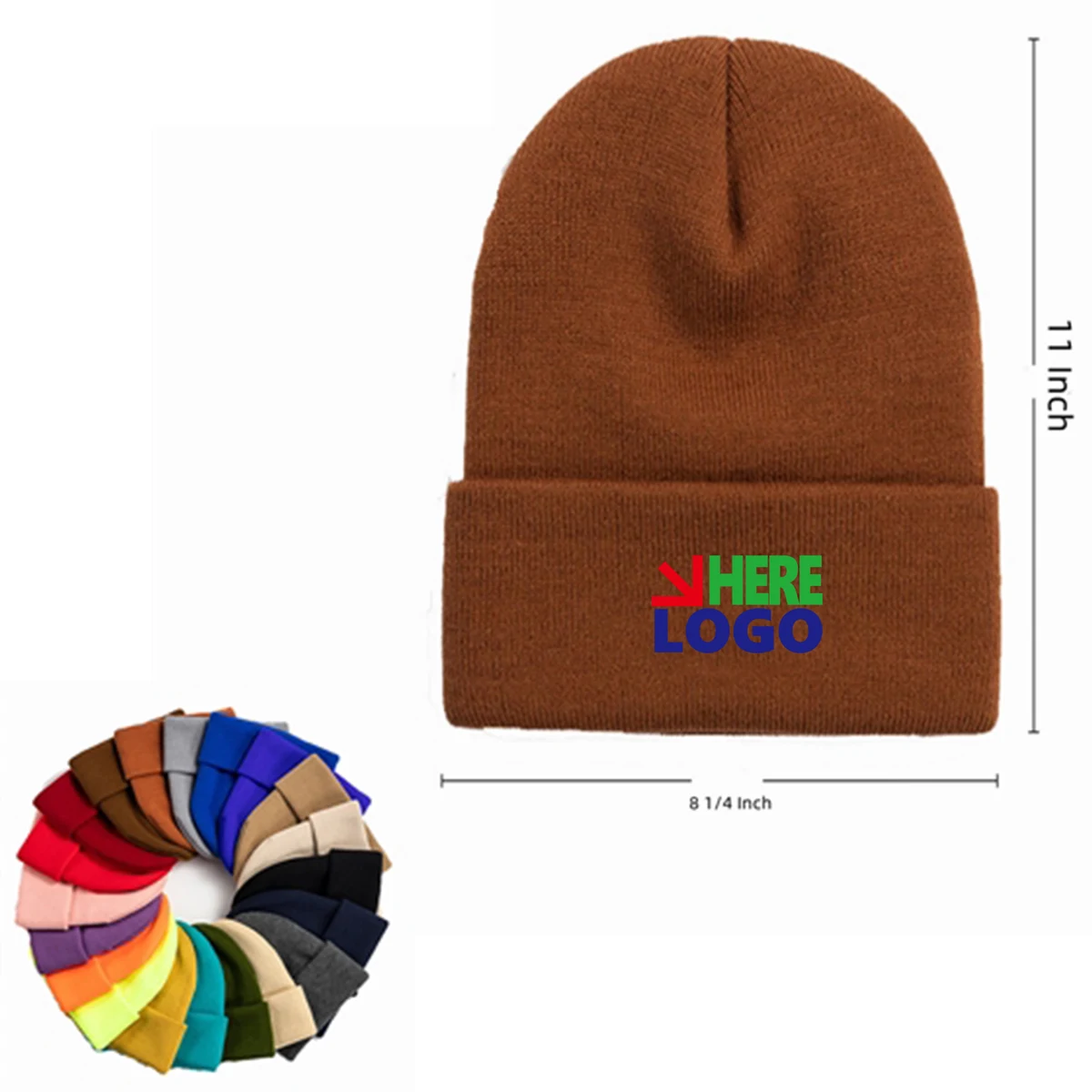 Durable Pom Knitted Acrylic Hat 1