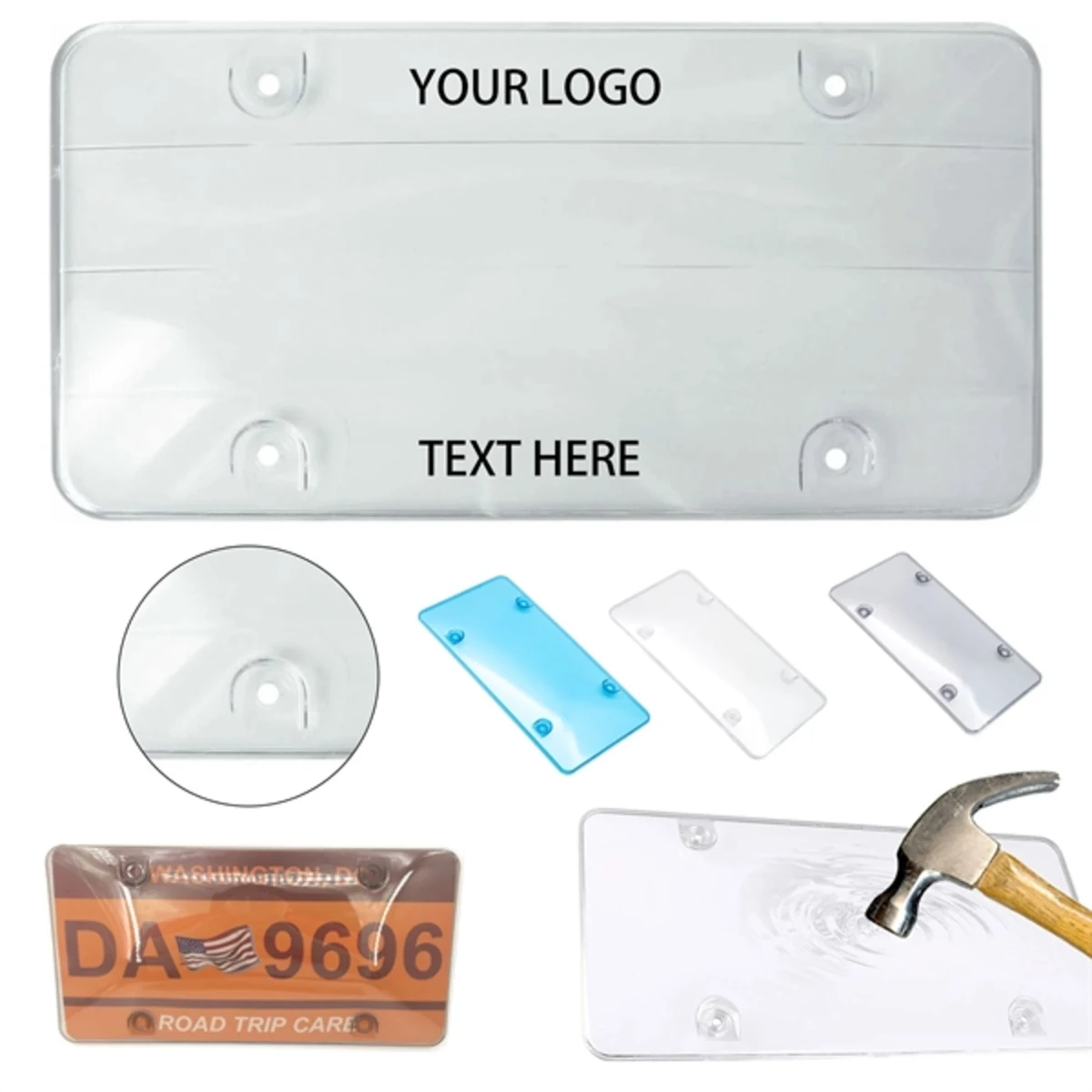 Unbreakable License Plate Covers Shields
1