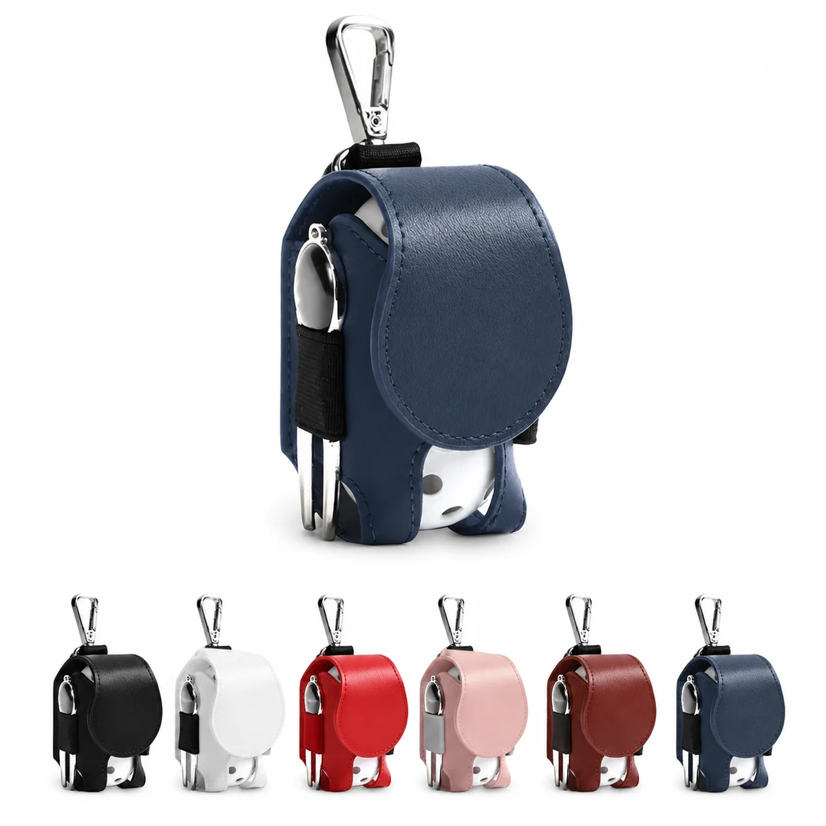 Faux Leather Golf Ball Bag 1
