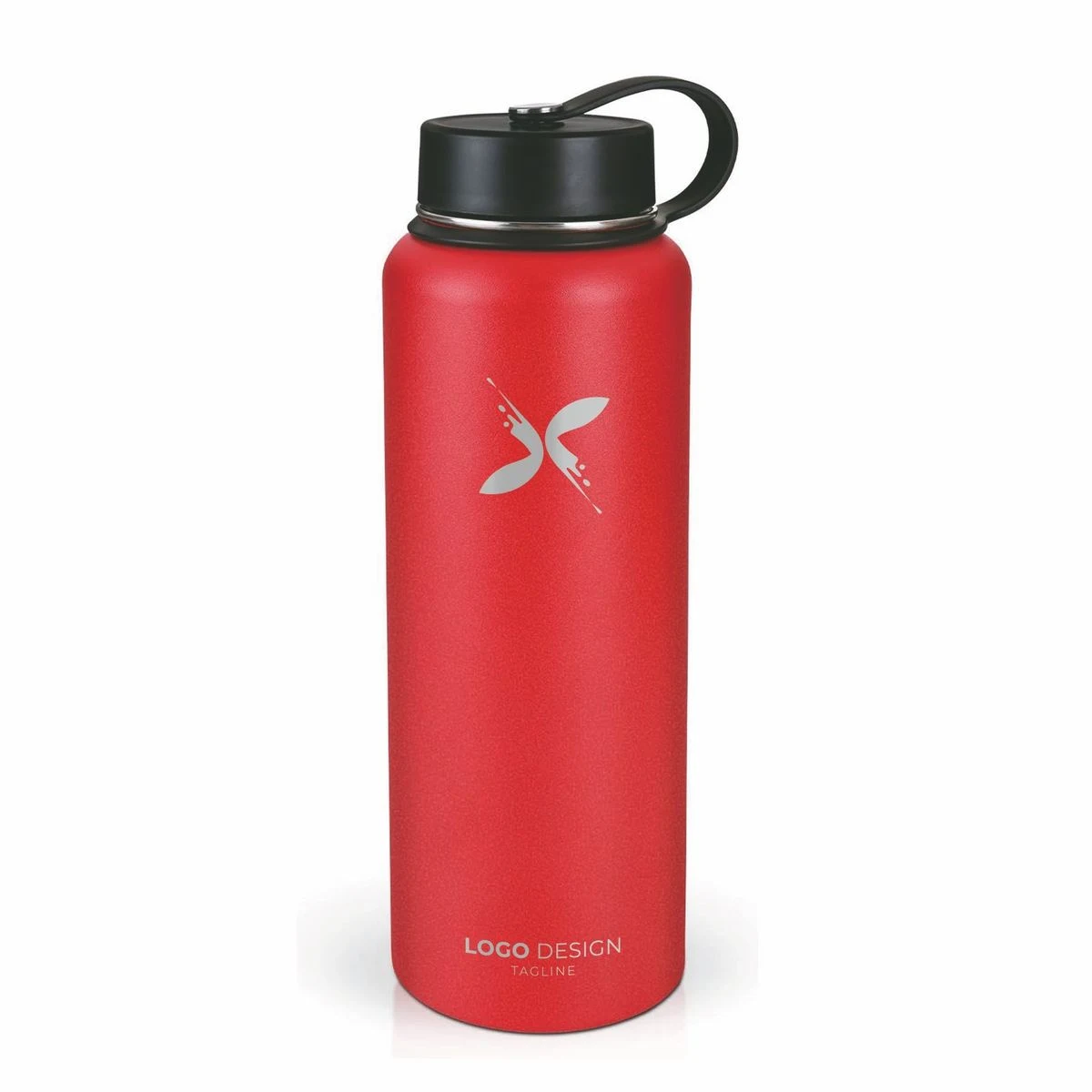 40oz Insulated Water Bottle Wide Mouth Stainless Steel Vacuum Insulated Travel Sports Water Bottle, custom water bottle with logo imprint 1