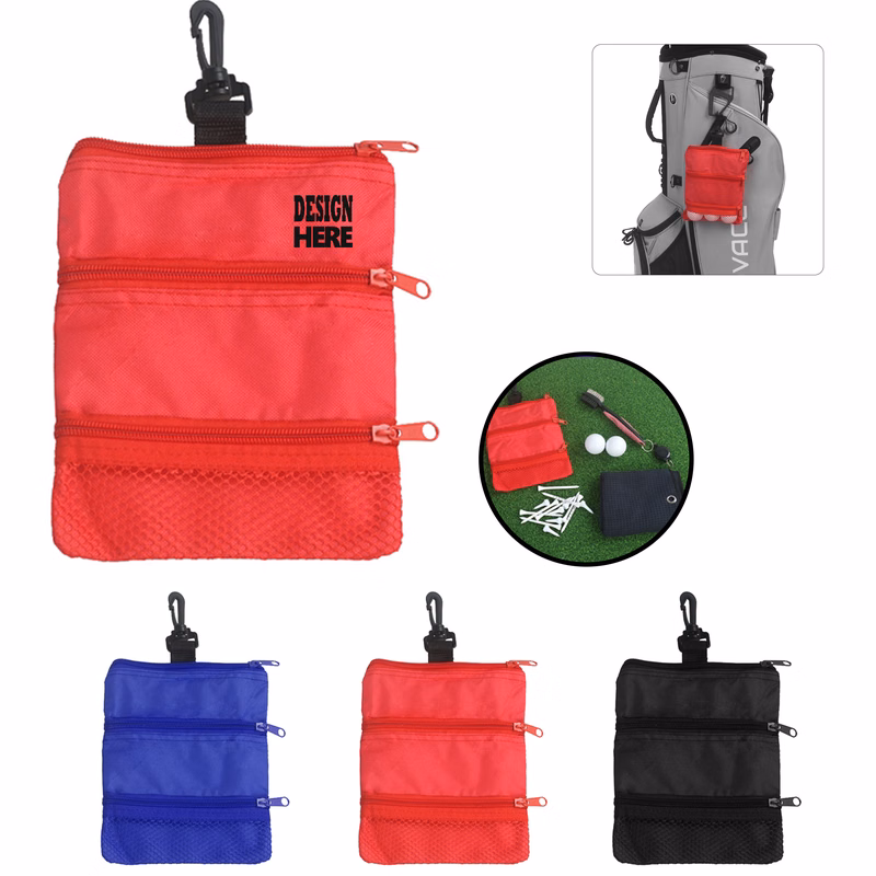 Golf Ball Carry Bag with Easy Clip-On Feature