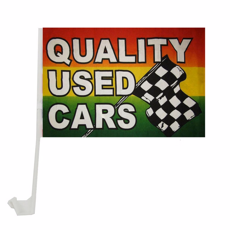 12" x 18" Double Sided Printed Custom Car Flag