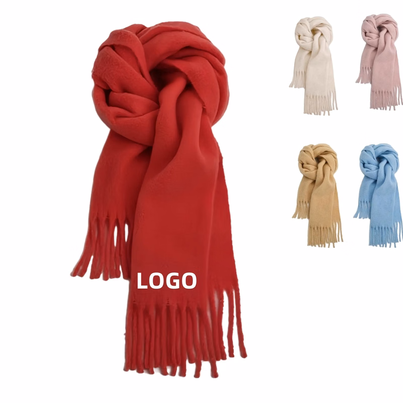 Winter Warm Long Pashmina Wrap Shawl Scarf Solid Color
