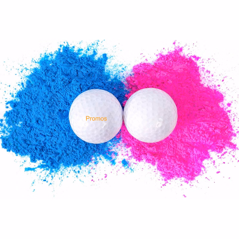 Gender Reveal Golf Balls Set with Color Powder