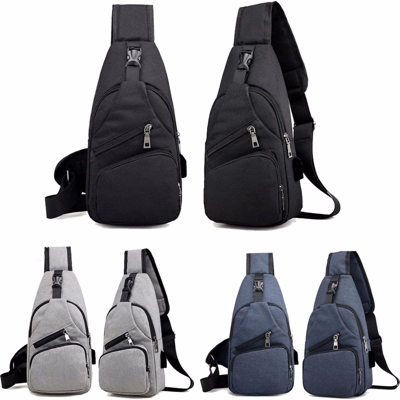 Adjustable Shoulder Zippered Sling Crossbody Bag