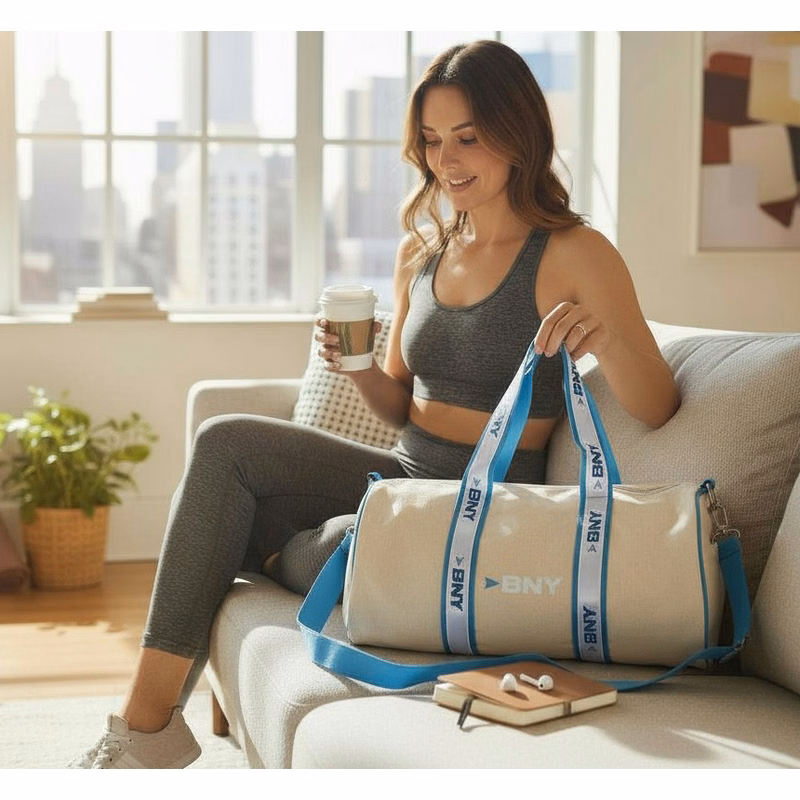 Natural Canvas Banker Bag