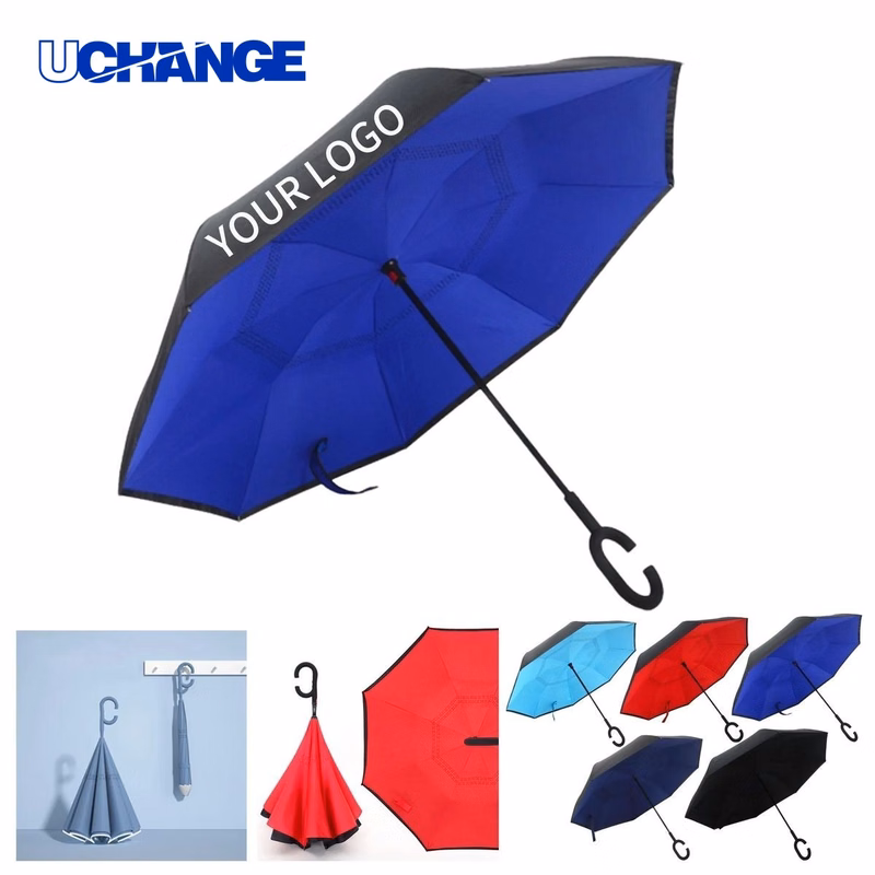 Hands Free Reverse Folding Umbrella