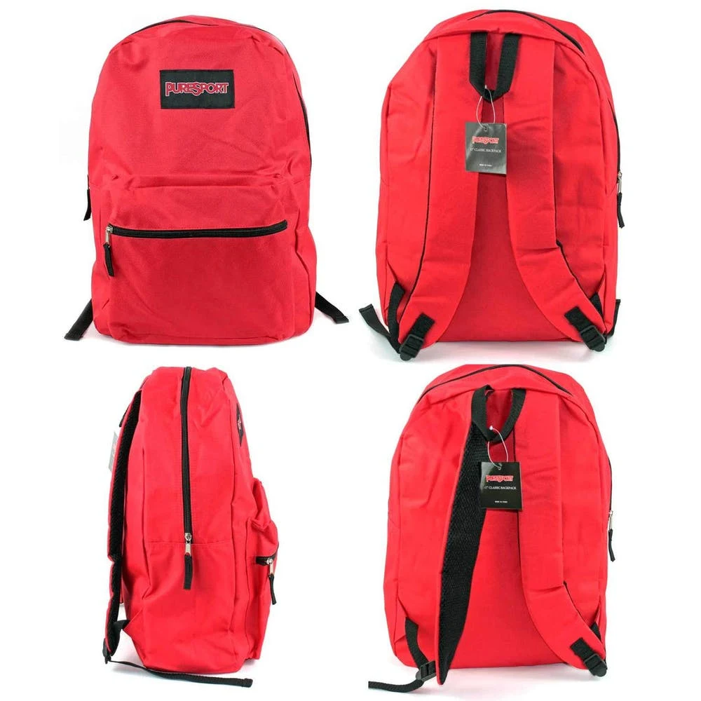 Classic Backpacks - Red 17" 1