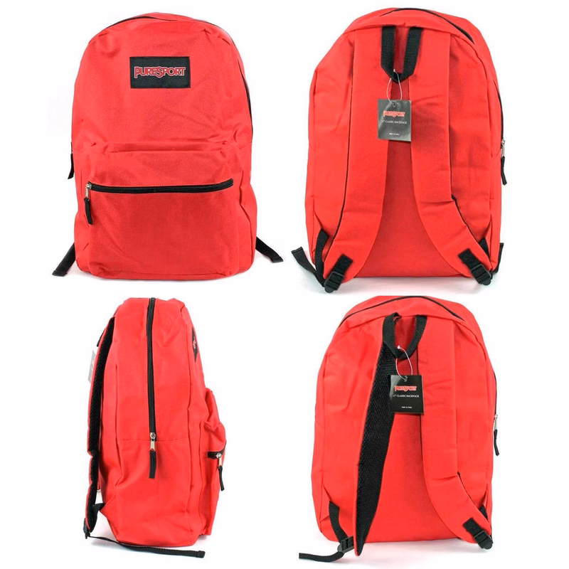 Classic Backpacks - Red 17"