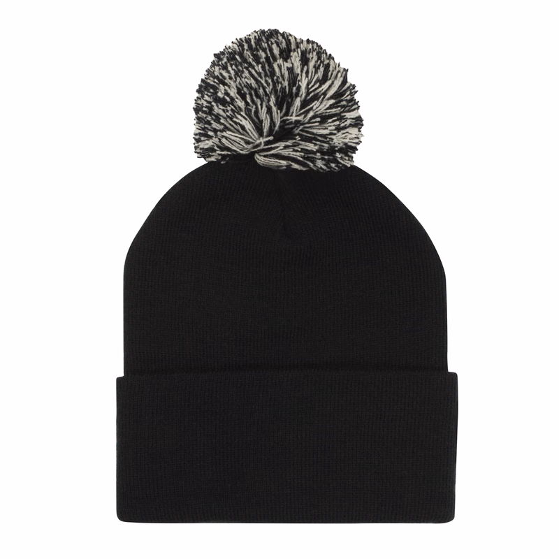 Acrylic Beanie with Pom Pom