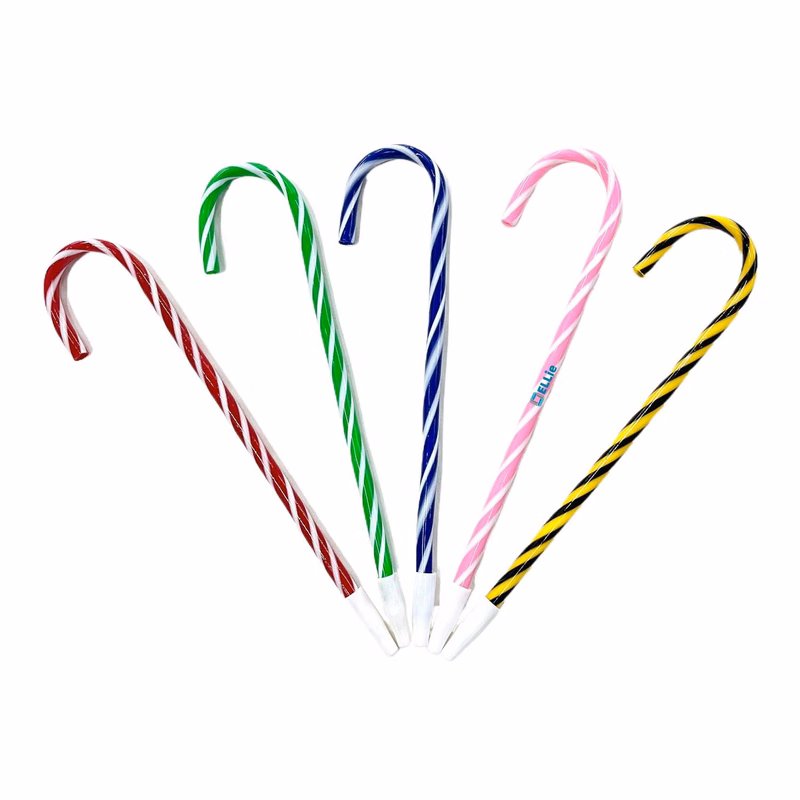 Christmas Cane Shaped Ballpoint Pen