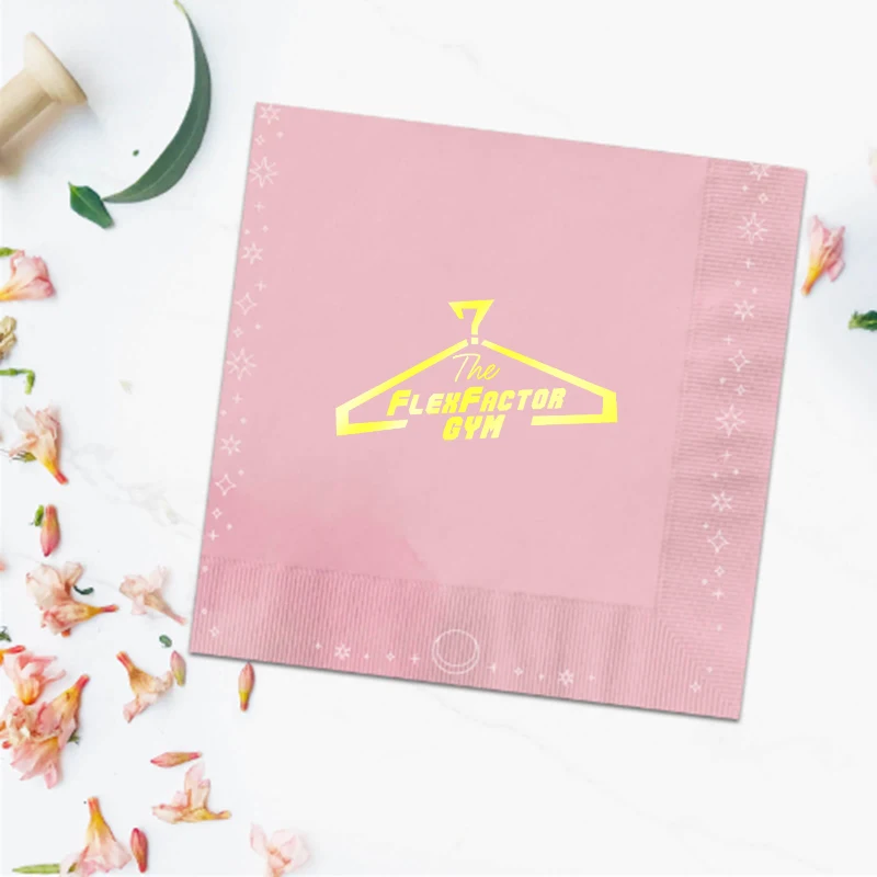 3ply Foil Stamped Beverage Napkins 1
