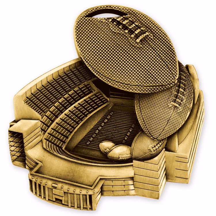 Football Stadium Medallion (2-1/2")