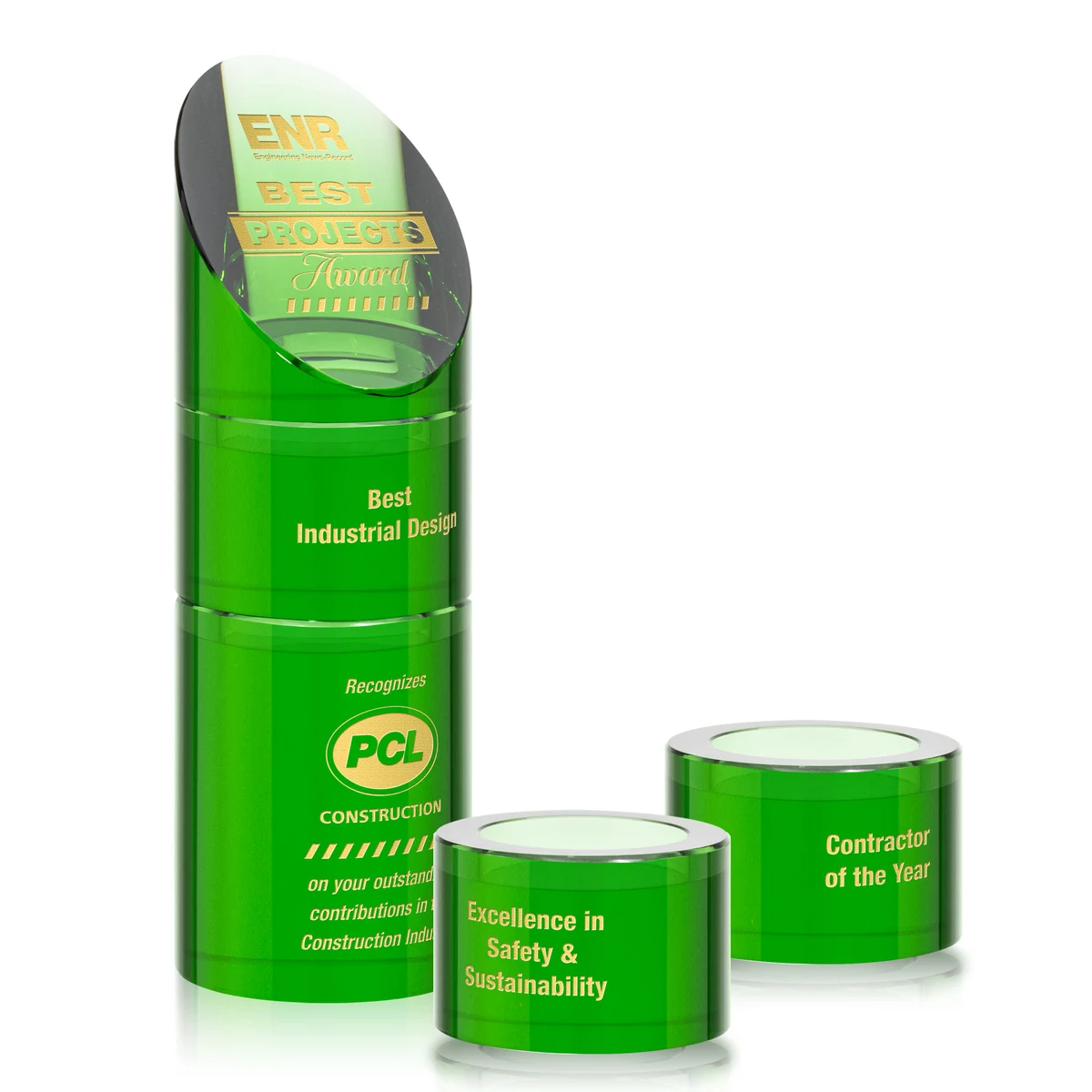 Atlantis Stacker Award - Green 1