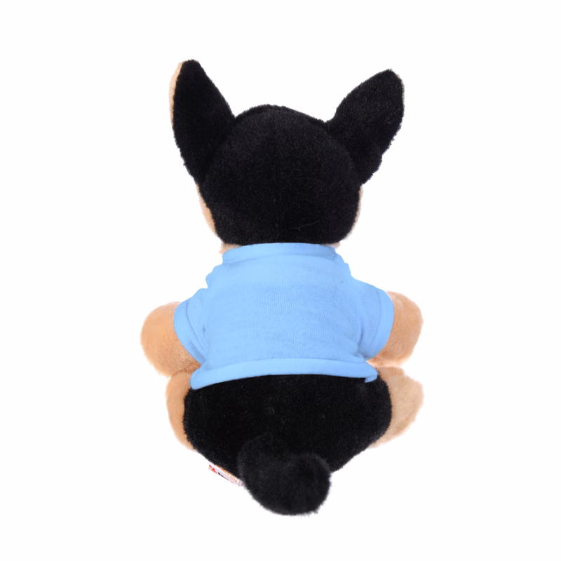 Soft Plush Sitting German Shepherd wearing a T-Shirt