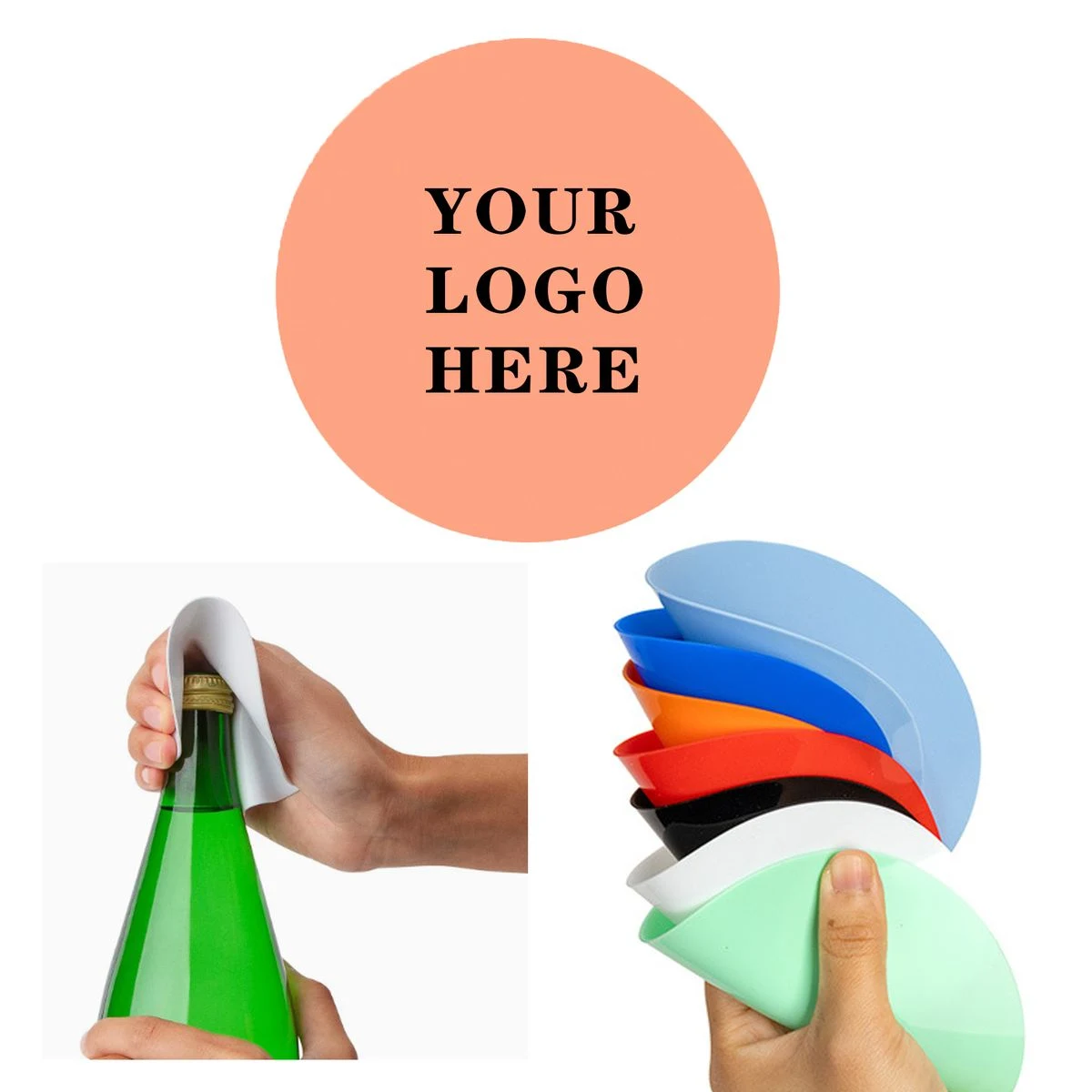 Promotional Silicone Bottle Opener With Safe Pollution-Free Fast Printing 1