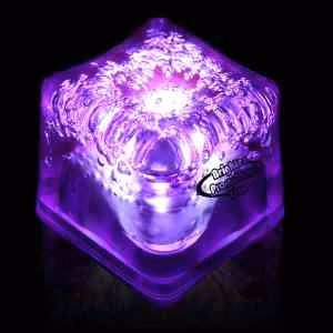 Purple Light Up Premium LitedIce Brand Ice Cube