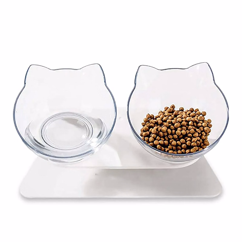 Transparent Non-Slip AS & ABS Double Pet Bow