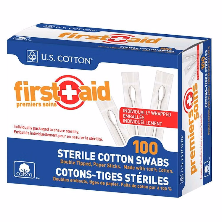 Individual Sterile Cotton Swabs - 100 Ct