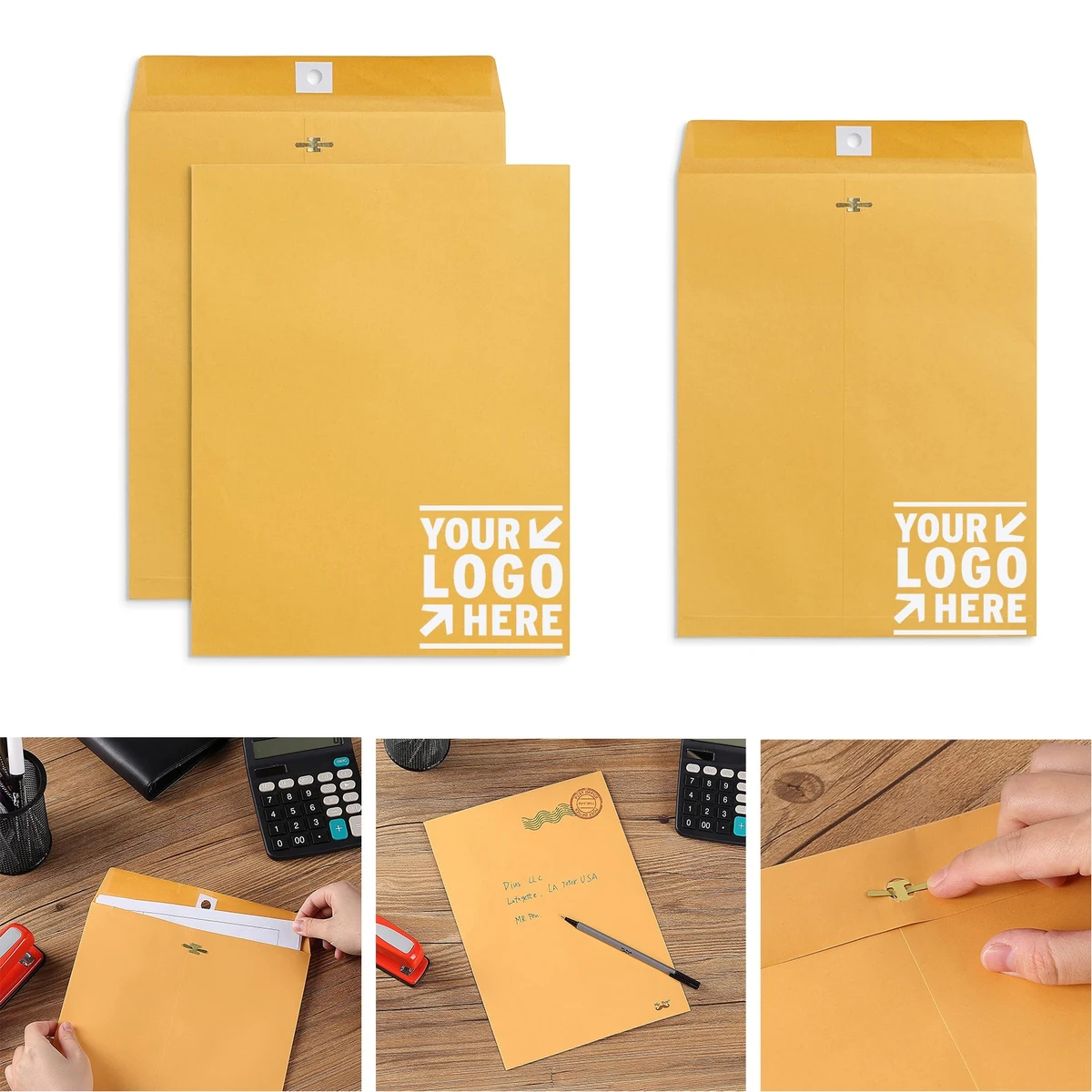 10" x 13" Clasp Envelope with Gummed Seal 1