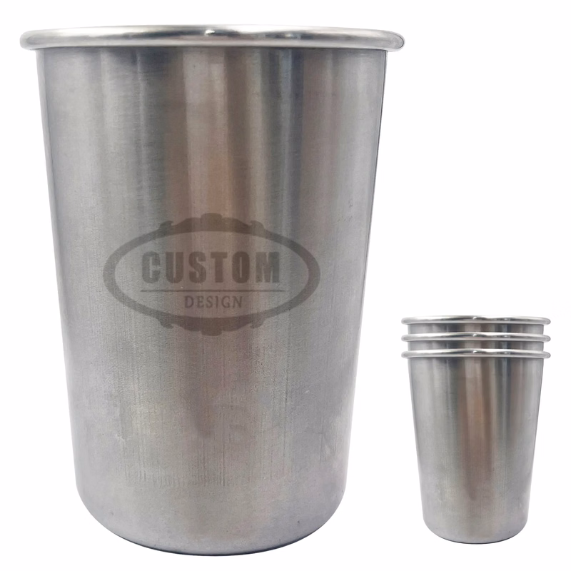 8 Oz Stainless Steel Cups Tumblers