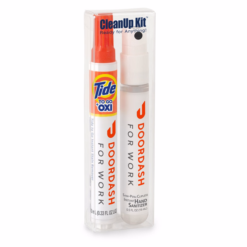 CleanUp Kit, Tide to Go + Oxi Instant Stain Remover and Sani-Pen Sanitizer Spray