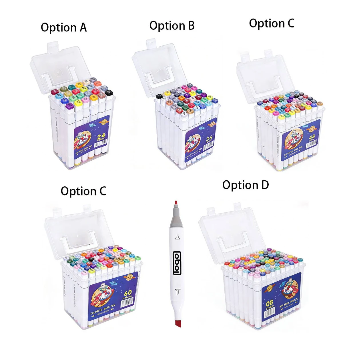 36-Color Double-ended Marker Pen Set 1