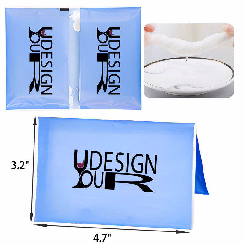 Convenient Full Color Mini Packet Napkins