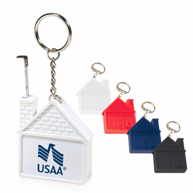 House Measuring Tape Keychain