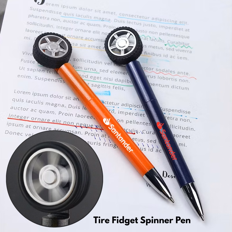 Tire Fidget Spinner Pen