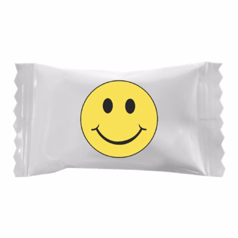 Assorted Pastel Chocolate Mints in a Smiley Face Wrapper