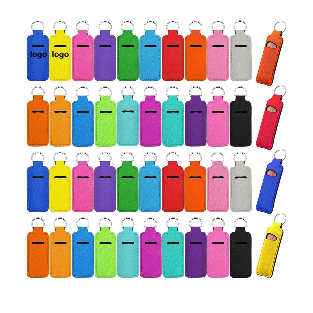 Neoprene Lip Balm Sleeve Key Chain (direct import) 1