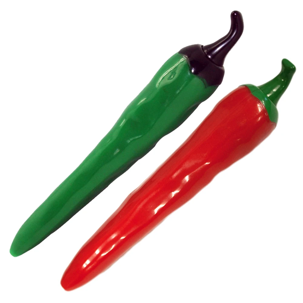 Green Jalapeño & Red Chili Pepper Clicker Pen 1