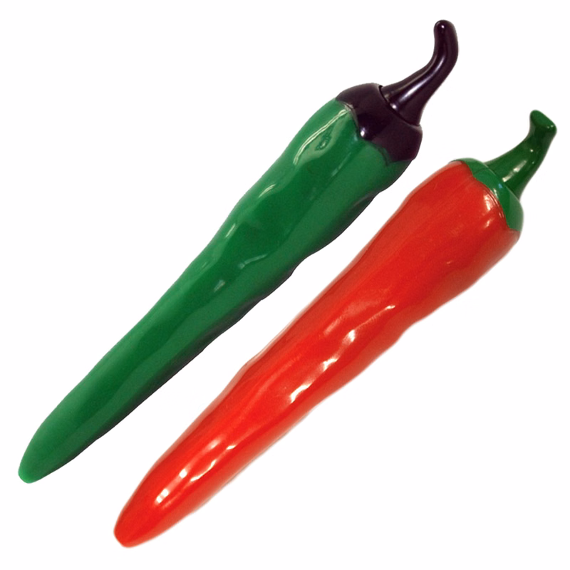 Green Jalapeño & Red Chili Pepper Clicker Pen