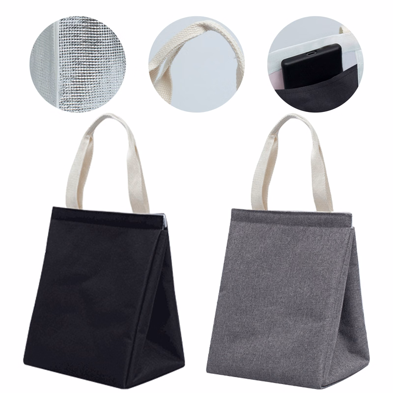 Oxford Cloth Bento Bag Campus Office Thickened Lunch Bag