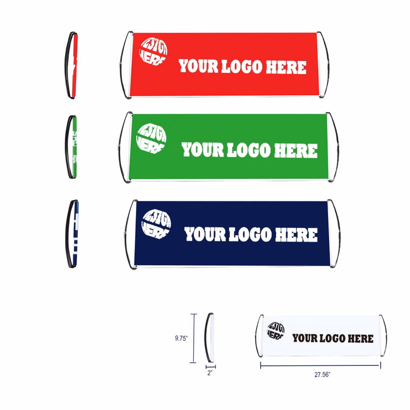 PET Telescopic Handheld Pocket Flag Advertising Banners