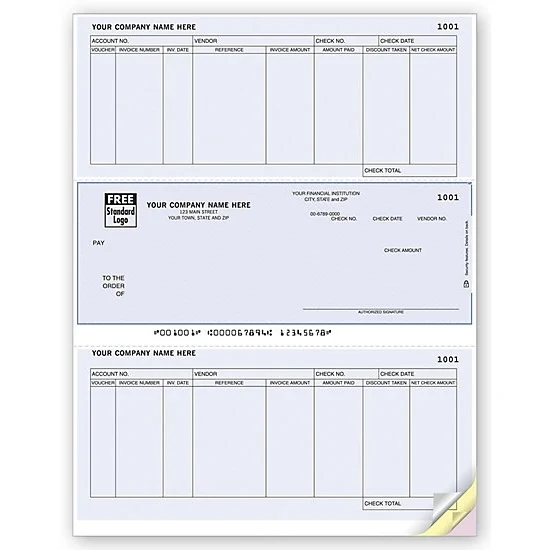 Laser accounts payable check 1
