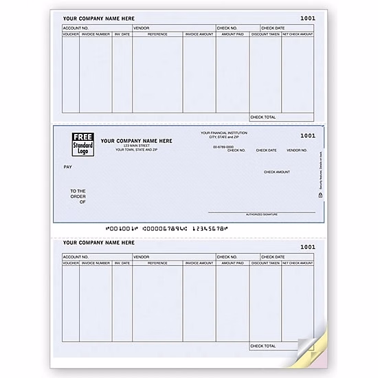 Laser accounts payable check