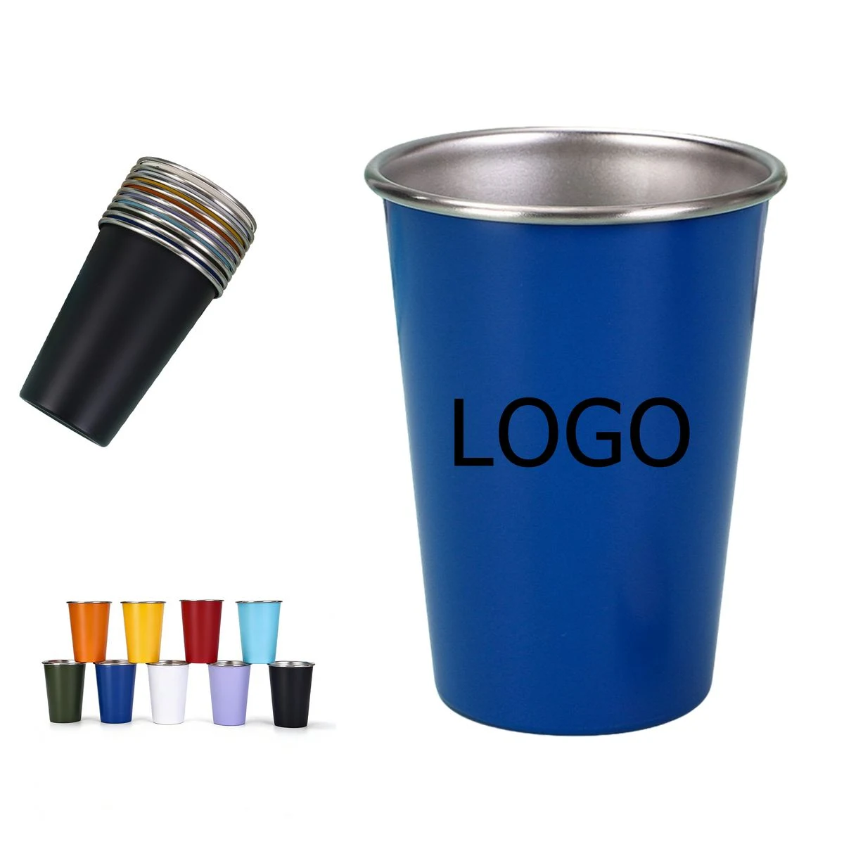 17 oz Matte Stainless Steel Tumbler 1