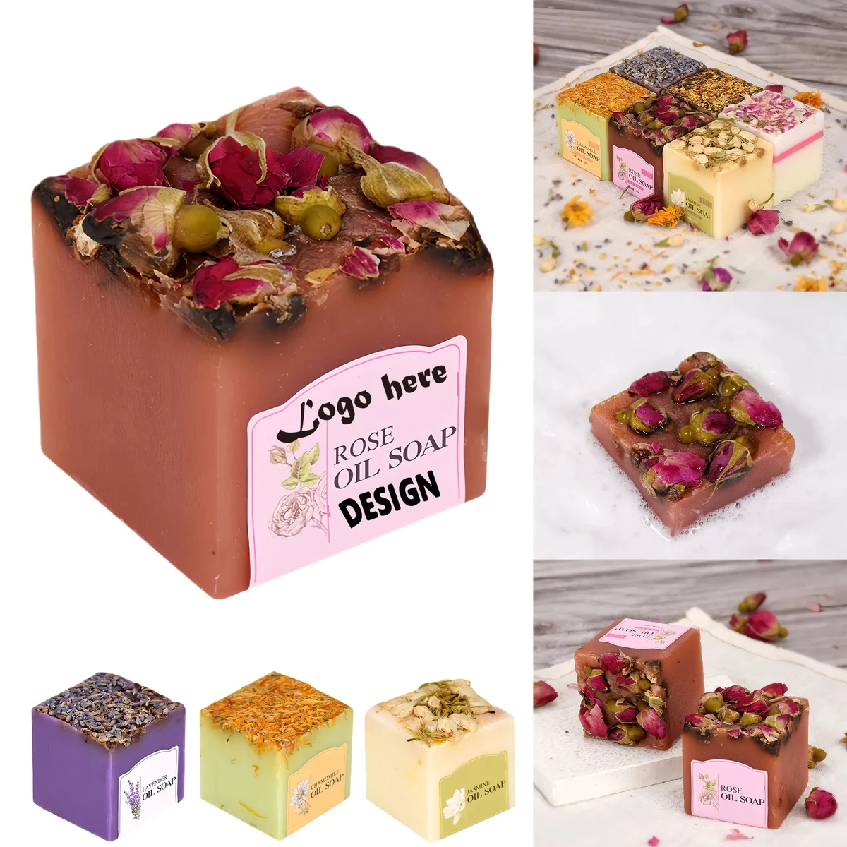 Natural Plant-Based Floral Essential Oil Soap For Cleansing 1