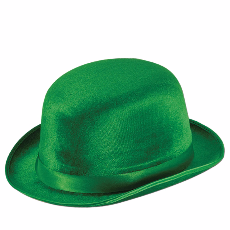 Green Vel Felt Derby Hat