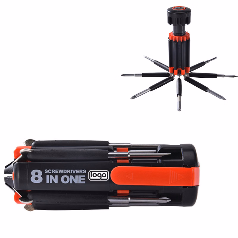 8 in 1 Multifunctional Screwdriver Tool w/ Flashlight
