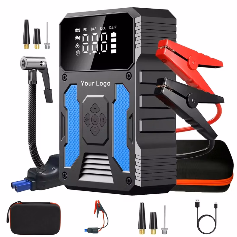12V Car Jump Starter Power Bank With Air Pump