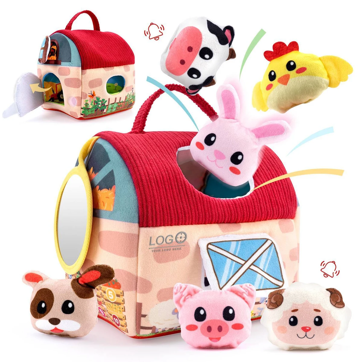 Plush Animal Playhouse Toy Set 1