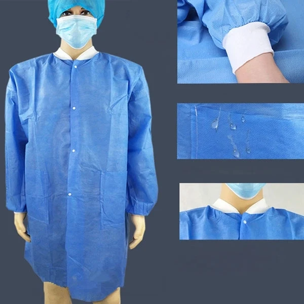 SMS Non-woven Disposable Lab Coats 1